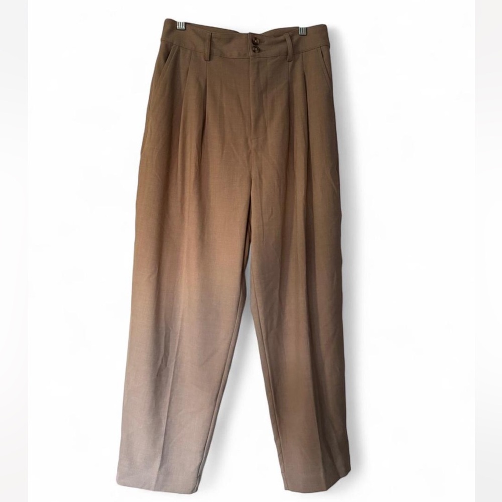 NWT Taupe Madewell Pleated Tapered Pants